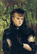 Lovis Corinth Portrat Frau Behn painting